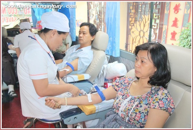 TP.HCM: Quan Âm Tu Viện tham gia phong trào hiến máu nhân đạo