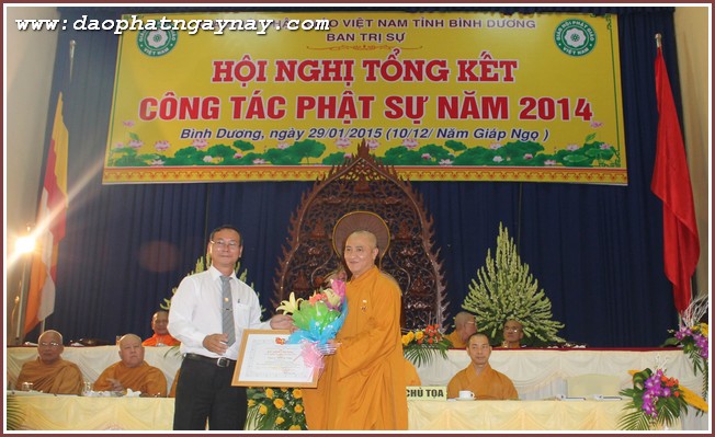 Bình Dương: Hội nghị tổng kết công tác Phật sự 2014
