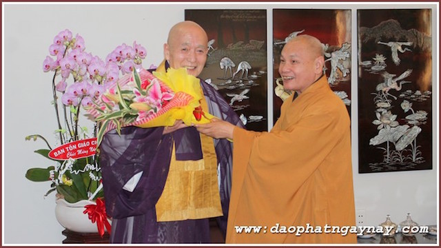 TP.HCM: Phái đoàn Phật giáo Nhật Bản thăm, chúc Tết Chư tôn đức TƯGH