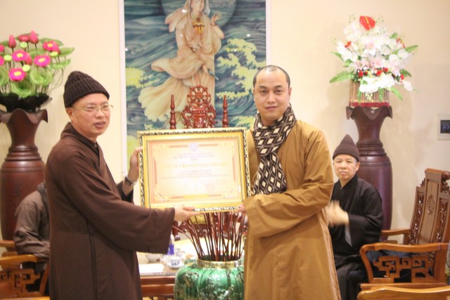 Hà Nội:  Ban Hoằng pháp TƯ khu vực phía Bắc họp mặt đầu xuân Ất Mùi tại chùa Bằng