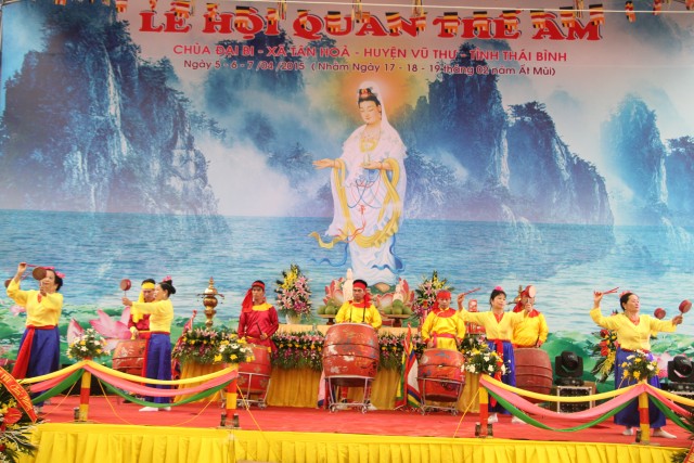 Thái Bình: Khai mạc lễ hội Quan Âm chùa Đại Bi
