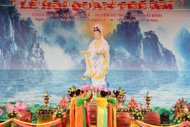 Thái Bình: Khai mạc lễ hội Quan Âm chùa Đại Bi