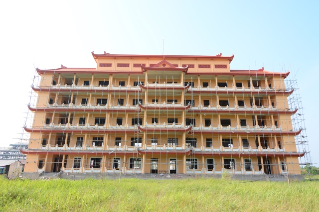 Một diện mạo mới của Học viện PGVN tại TP. HCM cơ sở Lê Minh Xuân sau hơn 2 năm thi công
