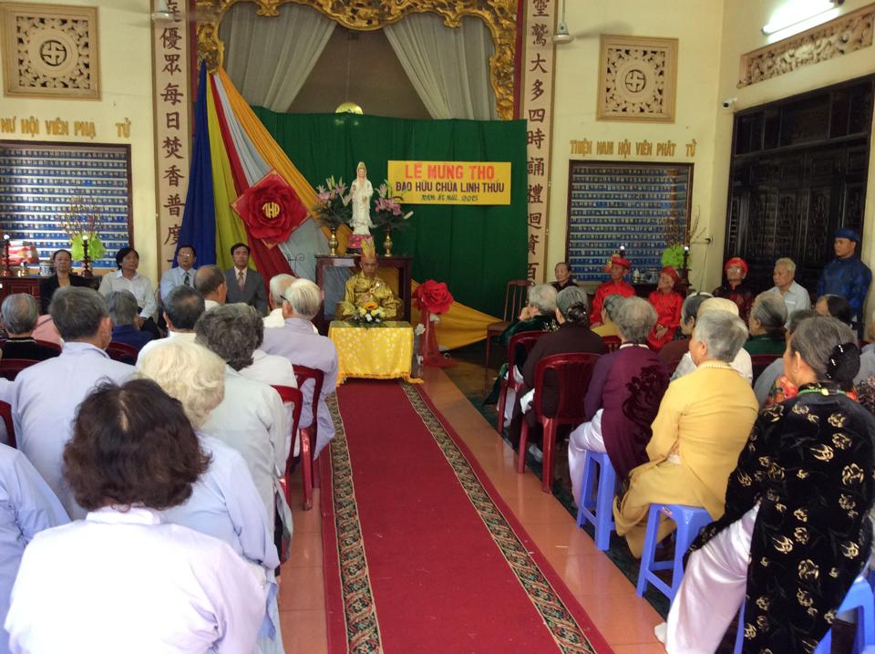 Khánh Hòa: Chùa Linh Thứu chúc thọ 154 đạo hữu cao niên