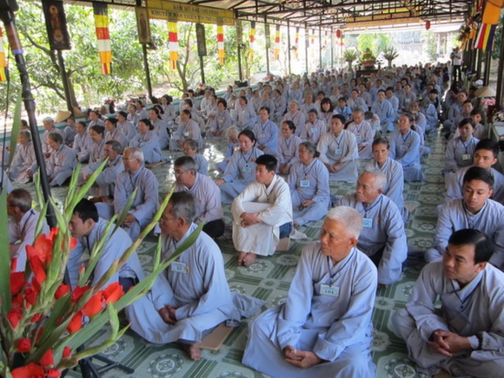 Chùa Sắc Tứ Minh Thiện khai khóa tu niệm Phật đầu năm Ất Mùi