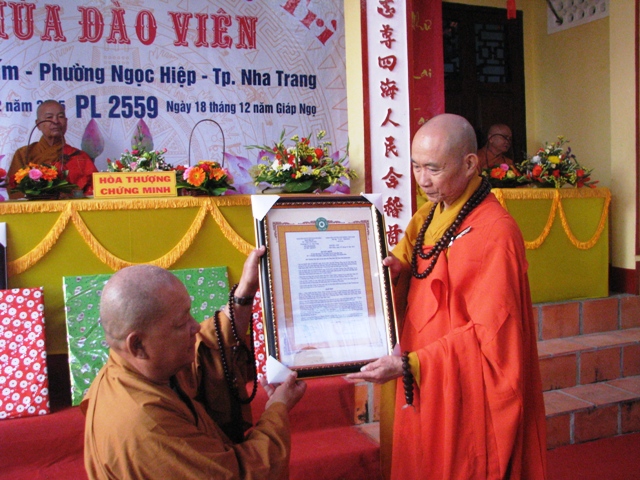 Khánh Hòa: Lễ Bổ nhiệm trụ trì chùa Đào Viên – Di tích Lịch sử Văn hóa