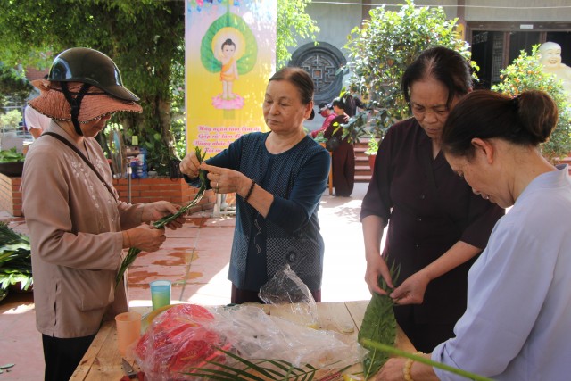 Thái Bình: Công tác chuẩn bị Phật đản tại chùa Từ Xuyên