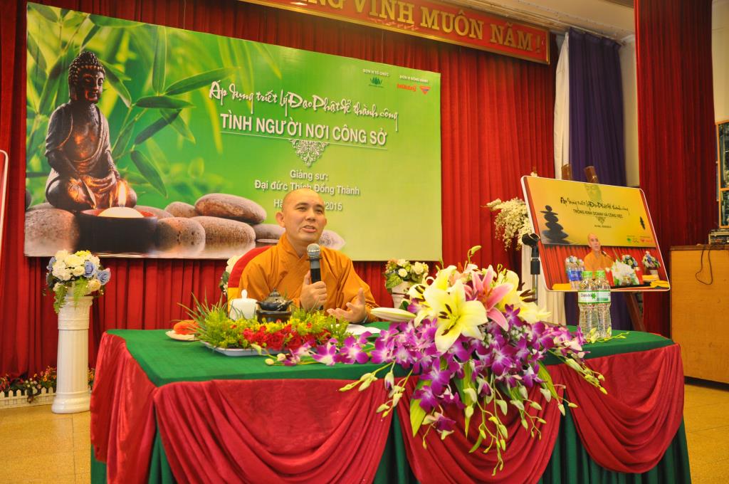 Hà Nội: Đại đức Thích Đồng Thành chia sẻ pháp thoại Tình Người Nơi Công Sở