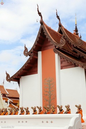 Thái Lan: Chùm ảnh Lễ cung nghinh Xá lợi và đón rước tại ngôi Cổ tự Wat Chedi Luang