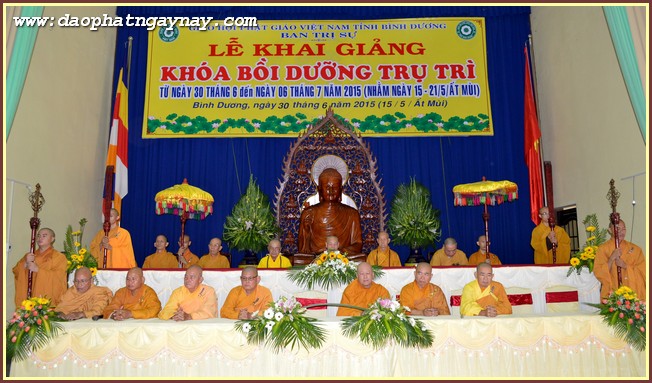 Bình Dương: Khai Mạc Khóa Bồi Dưỡng Trụ Trì