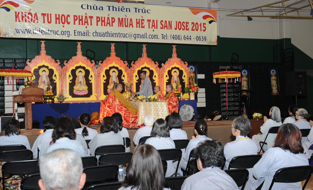 Chùa Thiên Trúc, San Joe (Hoa Kỳ) Tổ Chức Lễ Bế Mạc Khóa Tu Phật Pháp Mùa Hè Năm 2015