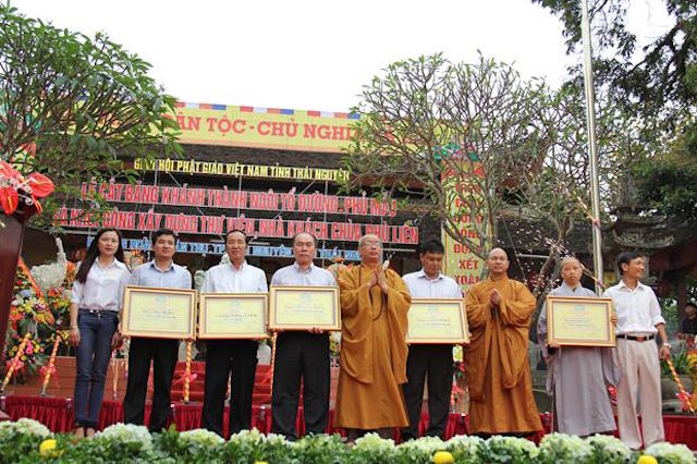 Thái Nguyên: Lễ lạc thành các công trình tín ngưỡng chùa Phù Liễn và khởi công xây dựng Thư viện Trụ sở  Ban Trị sự