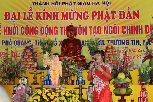 Hà Nội: Chùa Phả Quang Lễ Tắm Phật, Khởi Công Xây Dựng Tam Bảo.