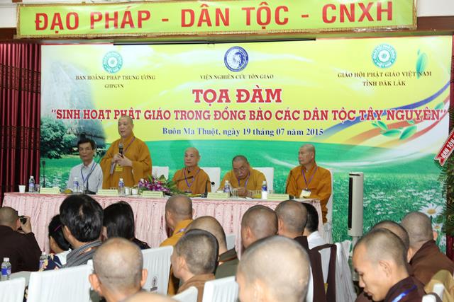 Tọa đàm “Sinh hoạt Phật giáo trong đồng bào các Dân tộc Tây Nguyên”