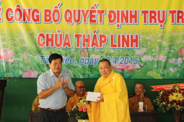 Đồng Tháp: Bổ Nhiệm Trụ Trì Chùa Tháp Linh
