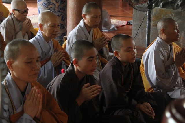 Thái Bình: Trường hạ chùa Quan Âm tổ chức lễ khai pháp