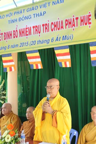 Đồng Tháp: Lễ Bổ Nhiệm Trụ Trì Chùa Phật Huệ
