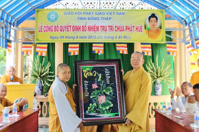 Đồng Tháp: Lễ Bổ Nhiệm Trụ Trì Chùa Phật Huệ