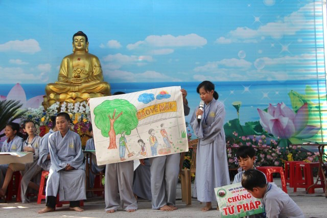 Thái Bình: Khóa tu “Nụ thương sen hồng” lần thứ ba tại chùa Từ Xuyên
