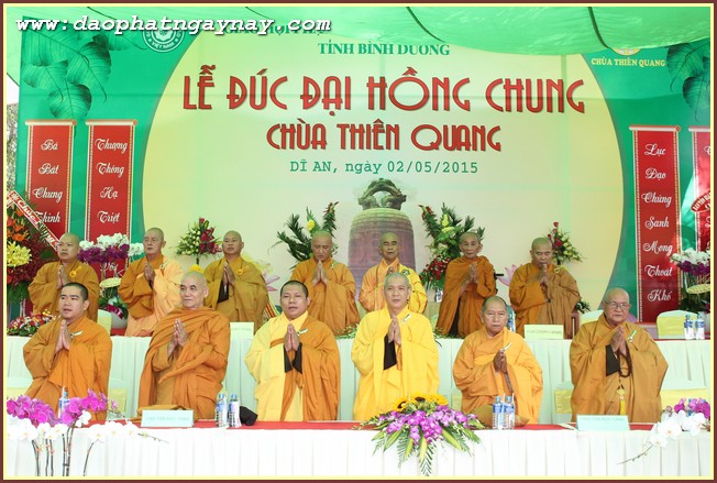 Bình Dương: Lễ Đúc Đại Hồng Chung Tại Chùa Thiên Quang