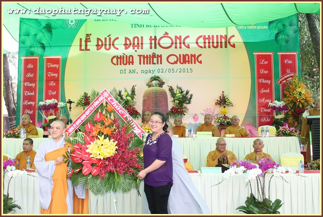 Bình Dương: Lễ Đúc Đại Hồng Chung Tại Chùa Thiên Quang