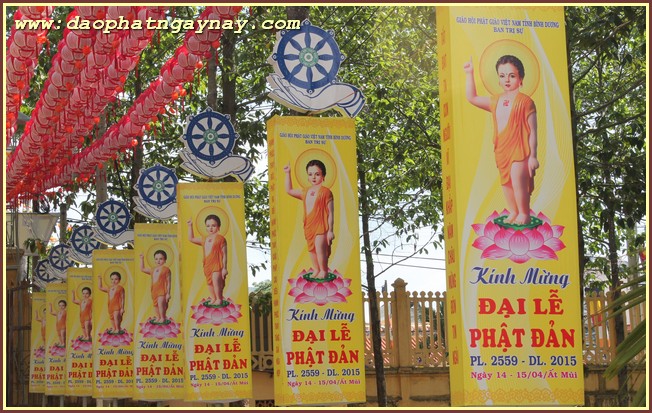 TP. HCM - Bình Dương: Không khí Phật đản 2559 tại một số tự viện