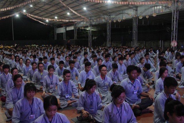 Thái Bình: Chùm ảnh ngày đầu khóa tu mùa hè chùa Từ Xuyên