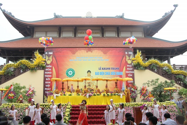 Bắc Ninh: Lễ khánh thành ngôi Đại hùng Bảo điện chùa Diên Quang