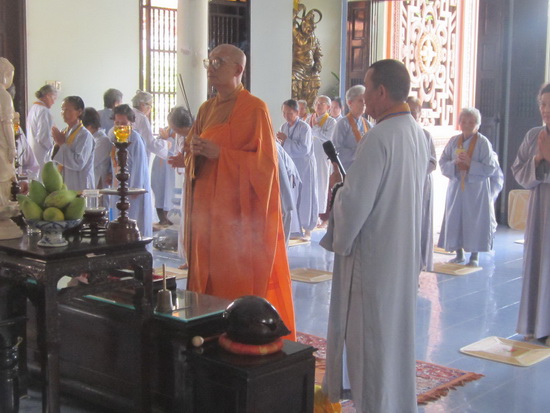 Ninh Hòa: Chùa Đức Hòa tổ chức khóa tu Bát quan trai lần thứ 5