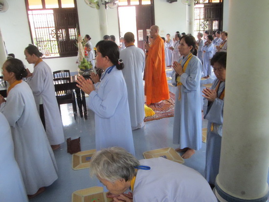 Ninh Hòa: Chùa Đức Hòa tổ chức khóa tu Bát quan trai lần thứ 5