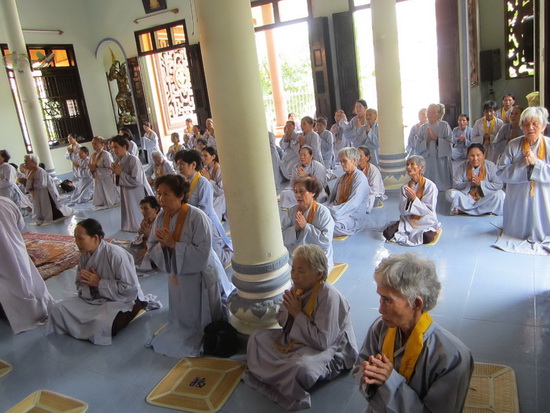 Ninh Hòa: Chùa Đức Hòa tổ chức khóa tu Bát quan trai lần thứ 5