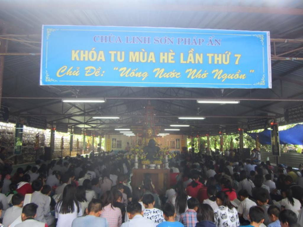 Khóa tu mùa hè lần 7 tại chùa Linh Sơn Pháp Ấn