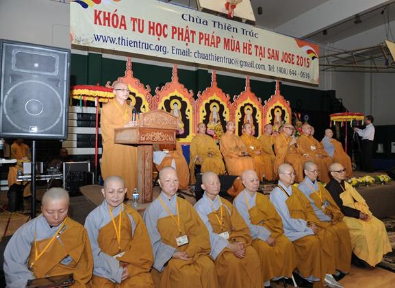 Hoa Kỳ: Chùa Thiên Trúc, San Jose khai mạc khóa tu học Phật Pháp mùa hè năm 2015