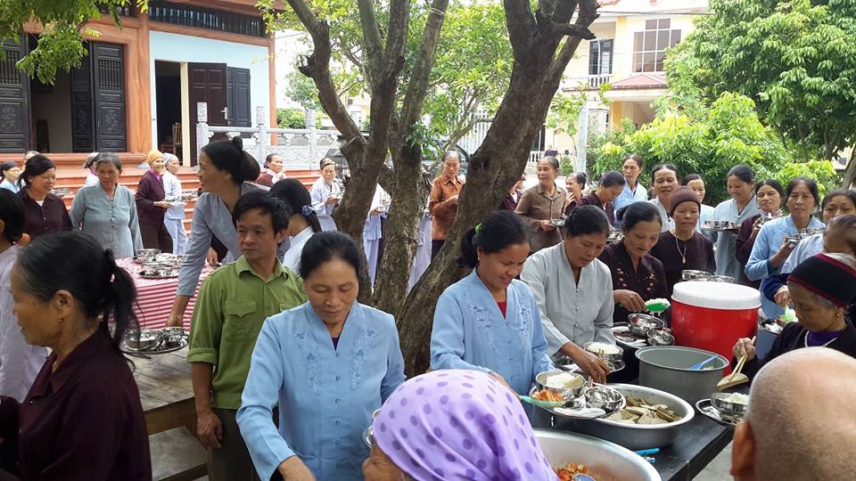 Thái Bình: Khóa tu niệm Phật một ngày chùa Văn Môn