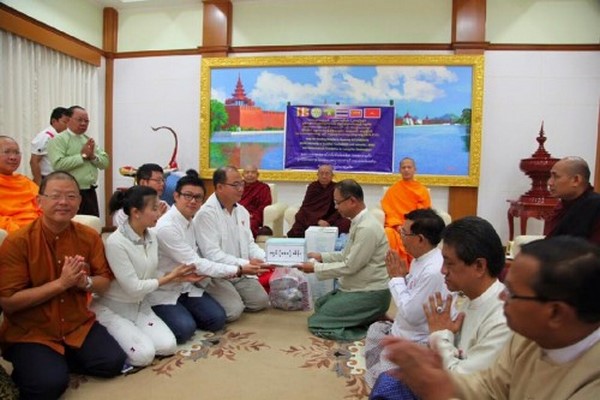 Tu viện Wat Phra Dhammakaya, Thái Lan cứu trợ luc lụt tại Myanmar