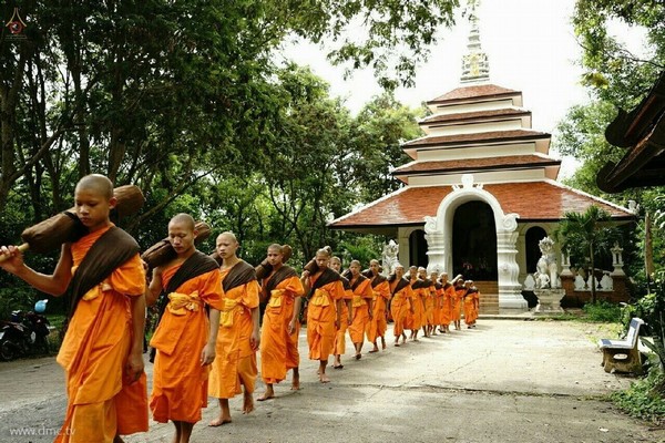 Thái Lan: Chùm ảnh chư Tăng diễu hành 11 km