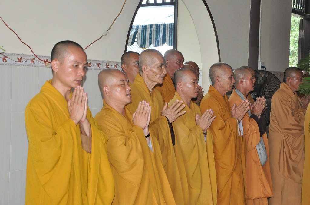 Long An: tông mônThiênThai Giáo Quán viếng lễ tang cố ni trưởng thượng Đạt hạ Cung