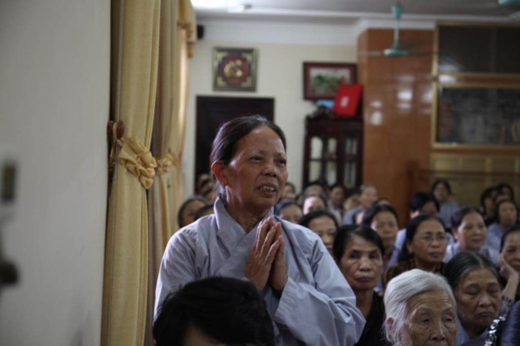 Hà Nội: Đ Đ Thích Tâm Mẫn chia sẻ pháp thoại tại chùa Tăng Phúc