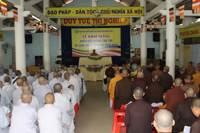 Đồng Tháp: Khai Giảng Khóa Bồi Dưỡng Trụ Trì và Sinh Hoạt Giáo Hội Năm 2015