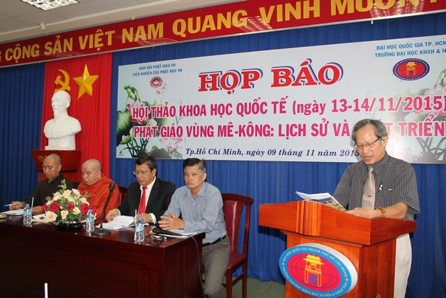 Họp báo hội thảo quốc tế  Phật giáo sông MeKong: Lịch sử và phát triển
