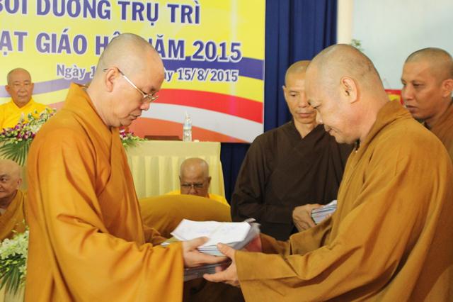 PG Đồng Tháp Lễ Tri Ân Tiền Bối Hữu Công và Bế Giảng Khóa Bồi Dưỡng NV Trụ Trì Năm 2015