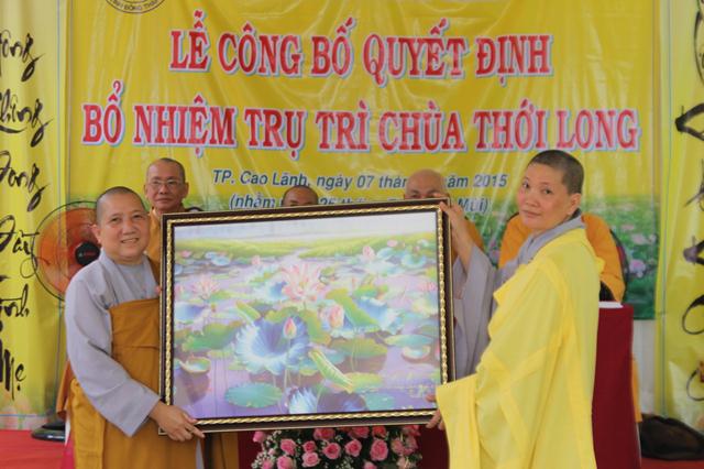 Đồng Tháp: Bổ Nhiệm Trụ Trì Chùa Thới Long