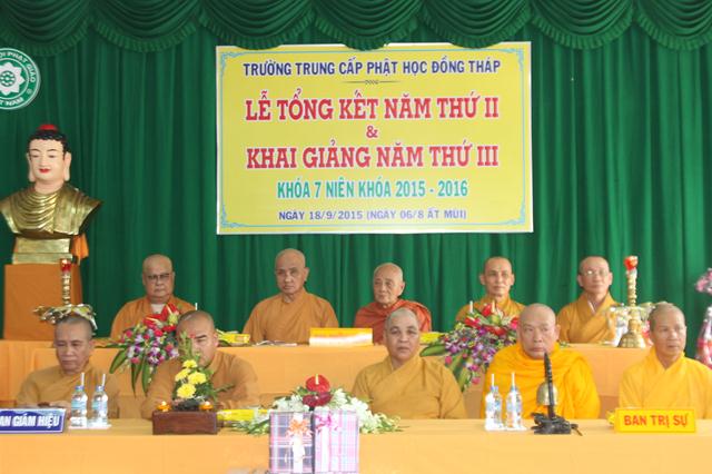 Đồng Tháp: Trường Trung Cấp Phật Học Khai Giảng