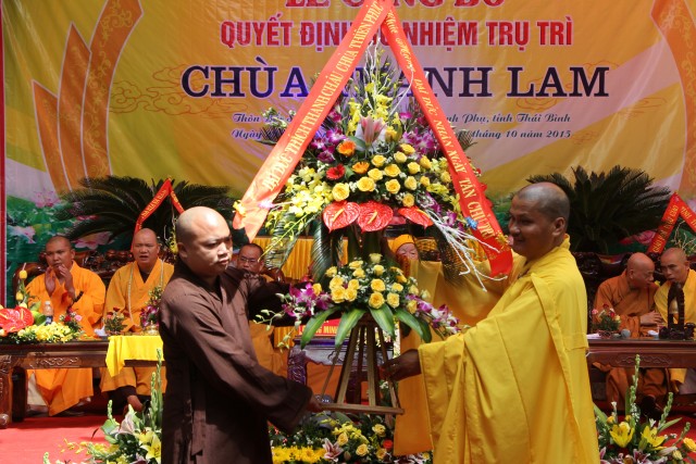 Thái Bình: Lễ công bố quyết định bổ nhiệm trụ trì chùa Thanh Lam