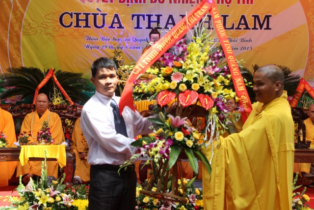 Thái Bình: Lễ công bố quyết định bổ nhiệm trụ trì chùa Thanh Lam