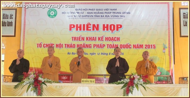 Vũng Tàu: Họp triển khai kế hoạch tổ chức hội thảo Hoằng Pháp toàn quốc năm 2015