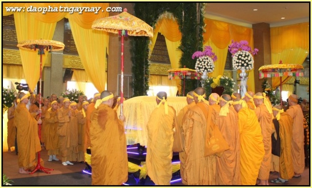 TP. HCM: Cung đón kim quan ĐLHT Thích Giác Nhiên về pháp viện Minh Đăng Quang