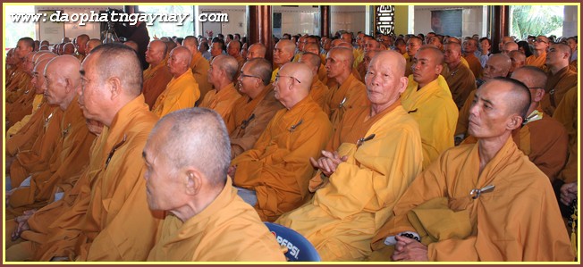 Long An: Bế giảng khóa An Cư Kiết Hạ PL 2559 tại tổ đình Kim Cang