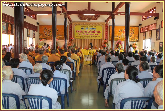 Long An: Bế giảng khóa An Cư Kiết Hạ PL 2559 tại tổ đình Kim Cang