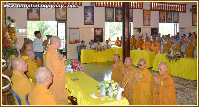 Long An: Bế giảng khóa An Cư Kiết Hạ PL 2559 tại tổ đình Kim Cang